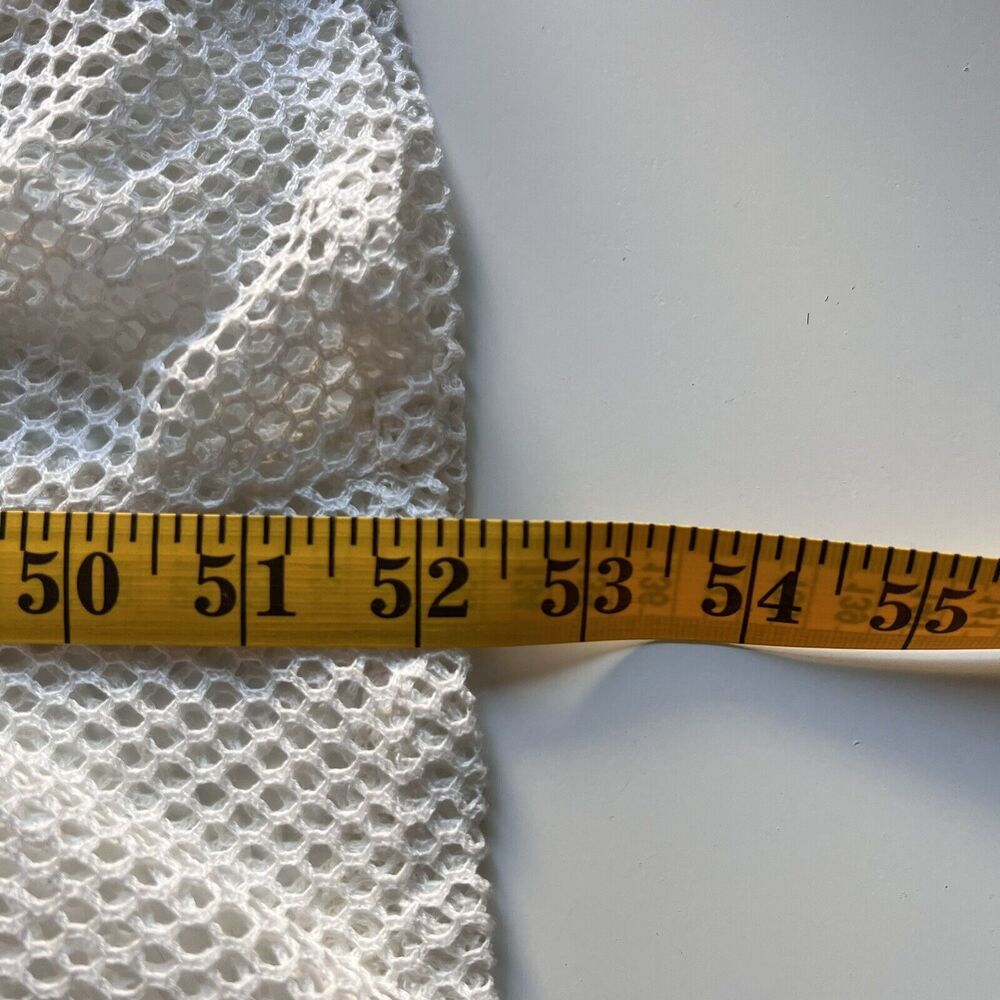 Tigre Et Tigre Rare Jayme Womens Dress M/L Ivory Net short Sleeve Midi USA - Picture 12 of 12